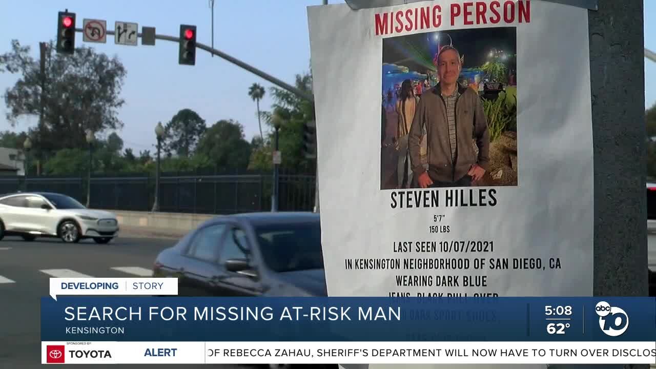 Family and friends search for missing at-risk Kensington man, Steven Hilles