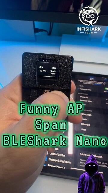 BLEShark Nano AP Funny Spam!