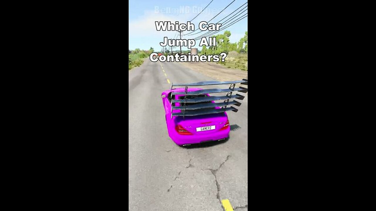 Which CAR JUMP all CONTAINERS - WHICH car JUMPS BEST! pt2