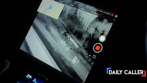 THERMAL DRONE FOOTAGE : Watch Migrants Cross The Border Illegally Under Cover Of Night
