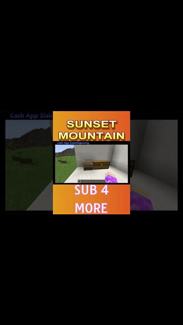 Minecraft: Sunset and Mountain Banner