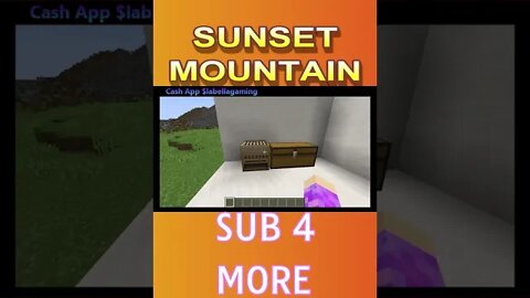 Minecraft: Sunset and Mountain Banner