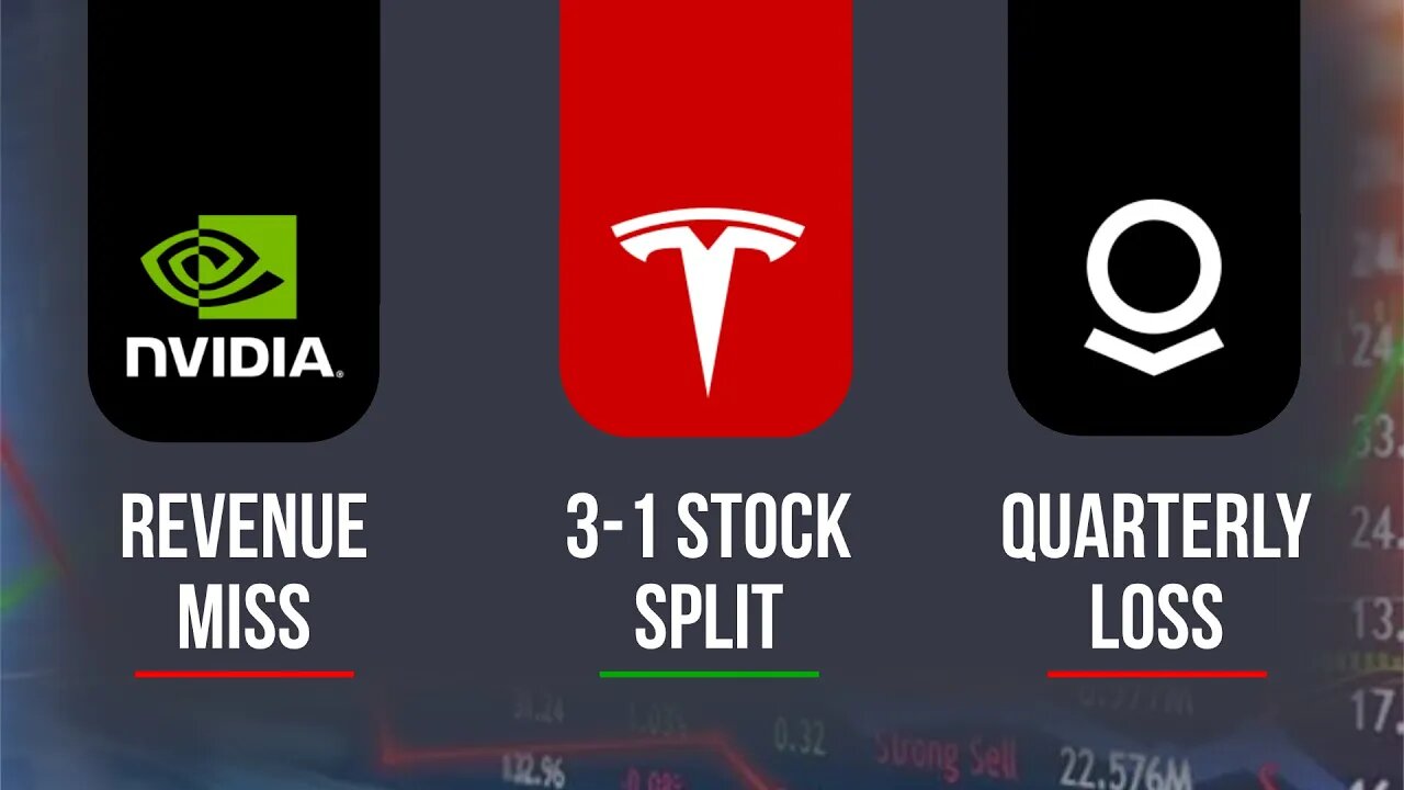 TESLA Stock Split | NVIDIA Revenue Miss | PALANTIR Quarterly Loss | Stock News