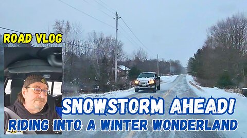 Riding Into A Winter Wonderland: Road Vlog On December 7th With Snowstorm Ahead!