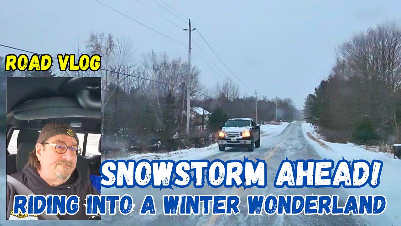 Riding Into A Winter Wonderland: Road Vlog On December 7th With Snowstorm Ahead!