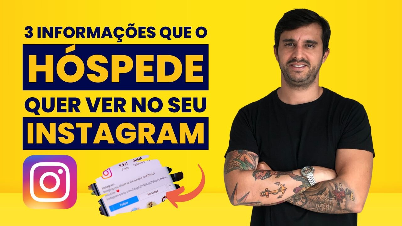 3 Informações que não podem faltar no INSTAGRAM da sua HOSPEDAGEM