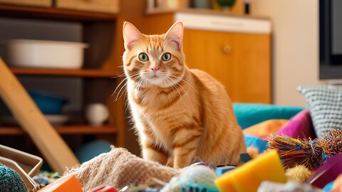 Purrfect Stealth | Curious Cat vs Robot Vortex #pets #catlover #fyp