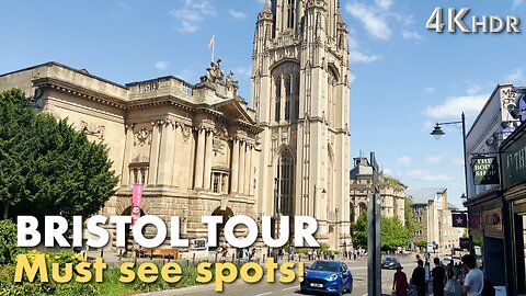 BRISTOL CITY CENTRE | Walking tour in 4K HDR [Preview]