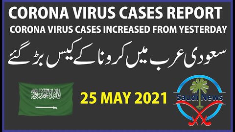 Saudi Arabia Daily updates for New cases of Coronavirus 25 May 2021 Increased from Yesterday