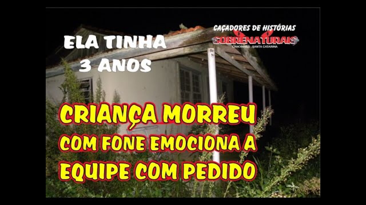 CRIANÇA REVELA A EQUIPE QUE MORREU COM FOME E COMOVE COM PEDIDO