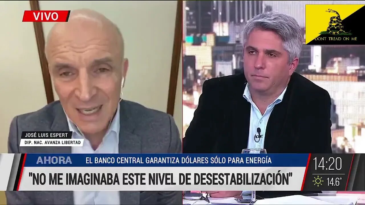 Diputado José Luis Espert con Maxi Montenegro en 'MMD' por A24