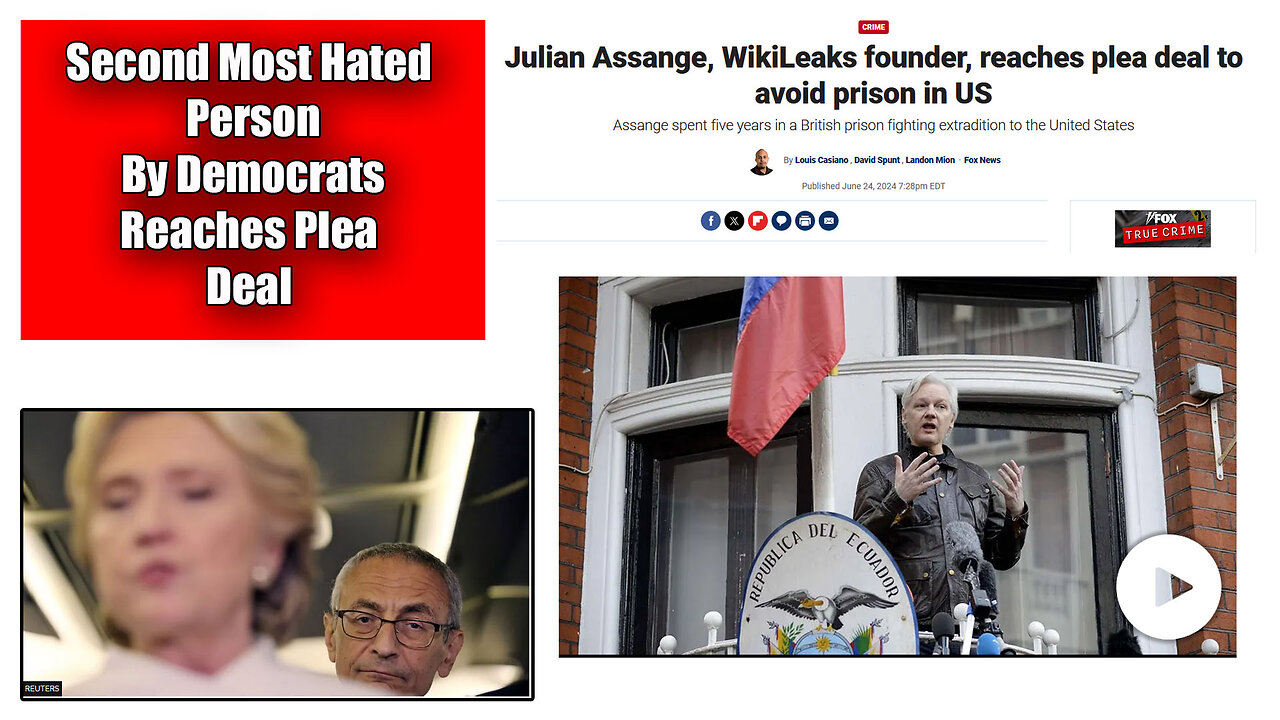 Julian Assange Hated By Democrats The Establishment and Globalist Reaches Plea Deal