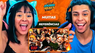 Rap da Tropa de Exploração (Attack on Titan) - ASAS DA LIBERDADE | KG Raps | [React Rap Nerd] 🔥