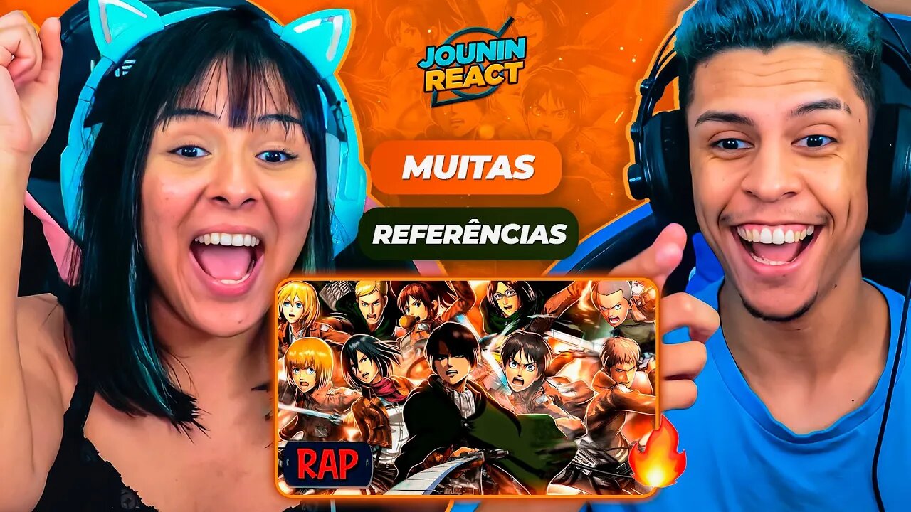 Rap da Tropa de Exploração (Attack on Titan) - ASAS DA LIBERDADE | KG Raps | [React Rap Nerd] 🔥