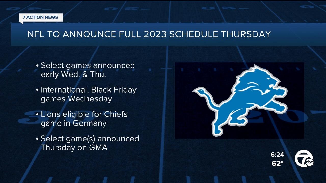 NFL to announce full 2023 schedule Thursday