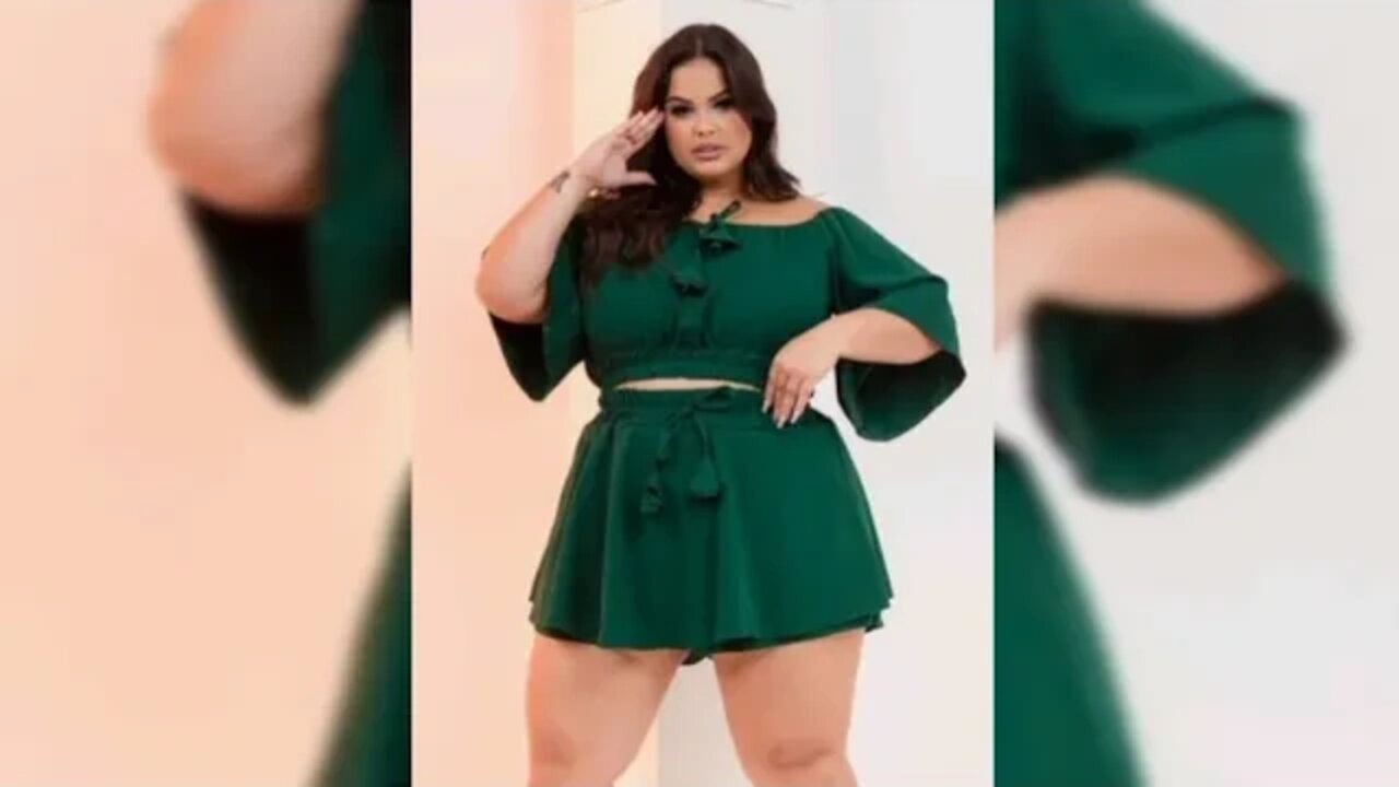 🛑 CONJUNTO CIGANINHA SHORT E SAÍA PLUS SIZE