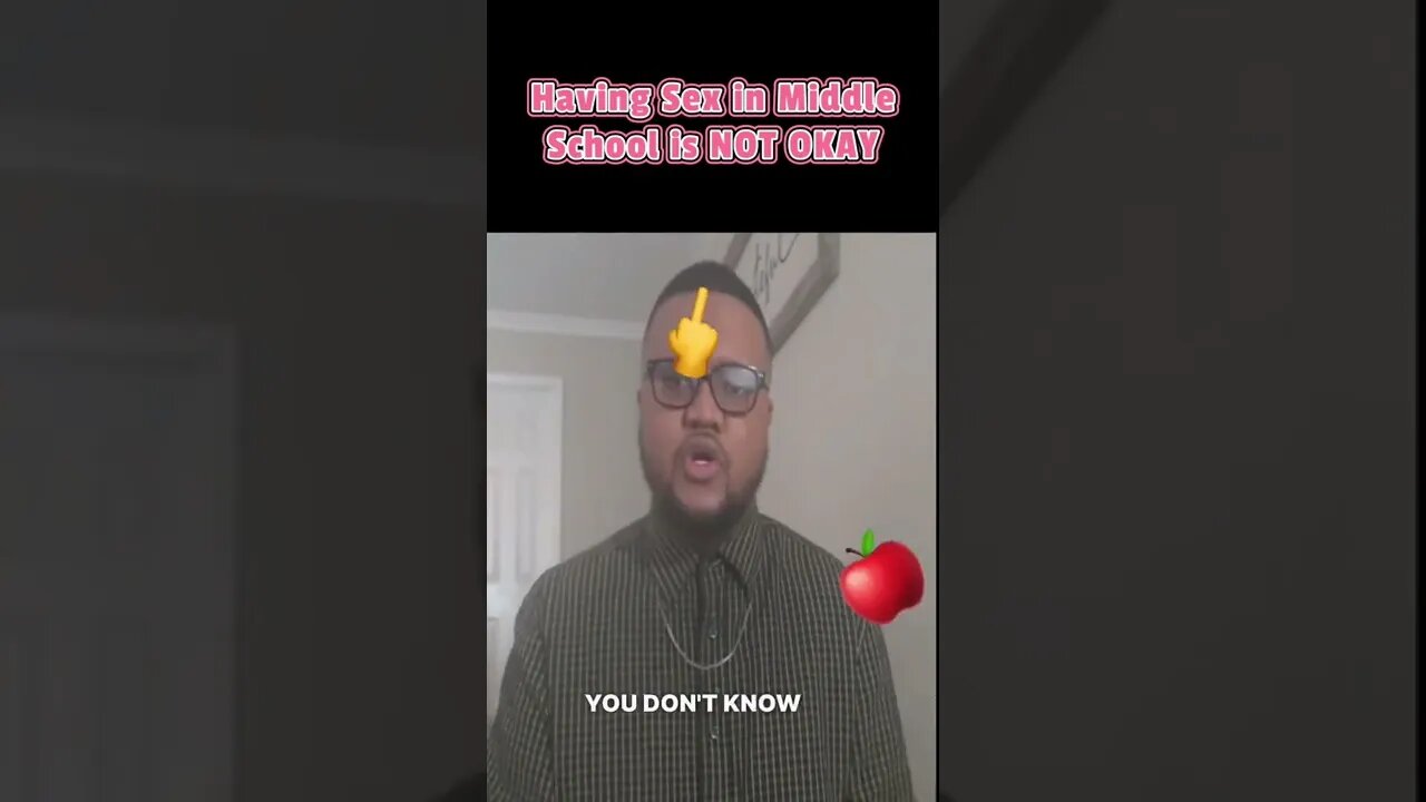 Having Sex in Middle School is not okay