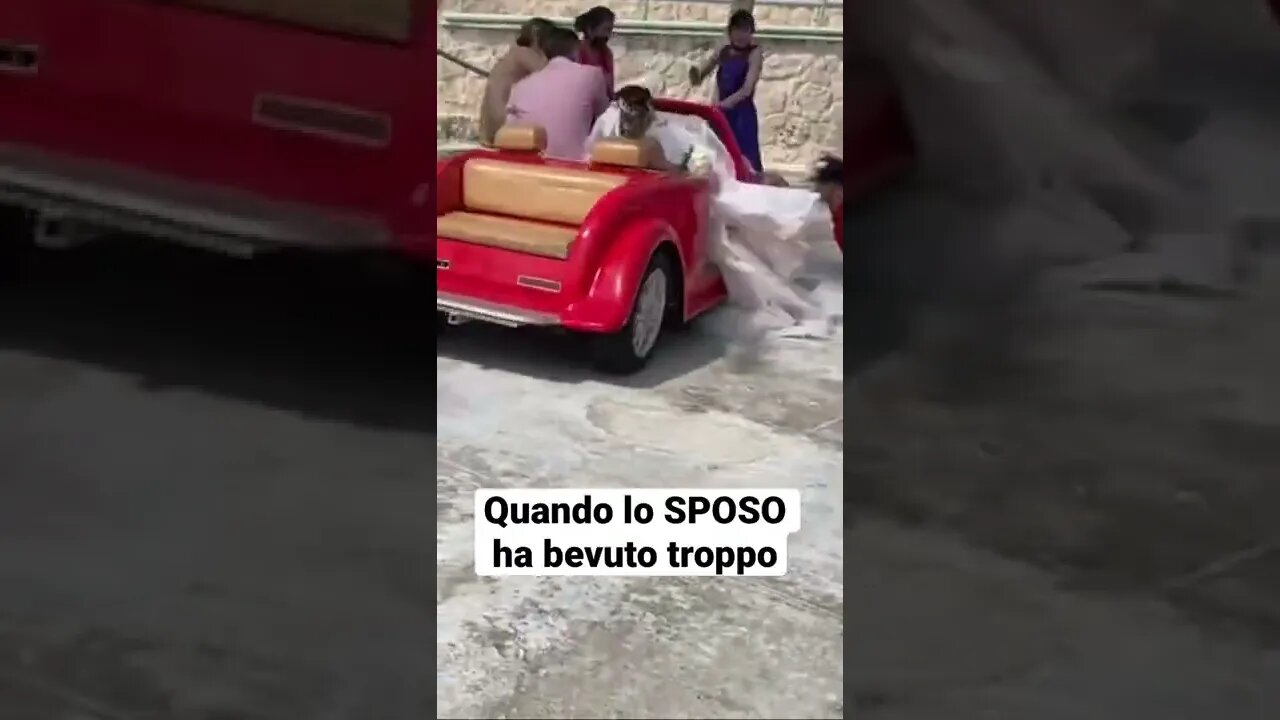 Quando lo SPOSO ha bevuto troppo