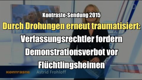 Verfassungsrechtler fordern Demonstrationsverbot vor Flüchtlingsheimen (Kontraste I 09.07.2015)