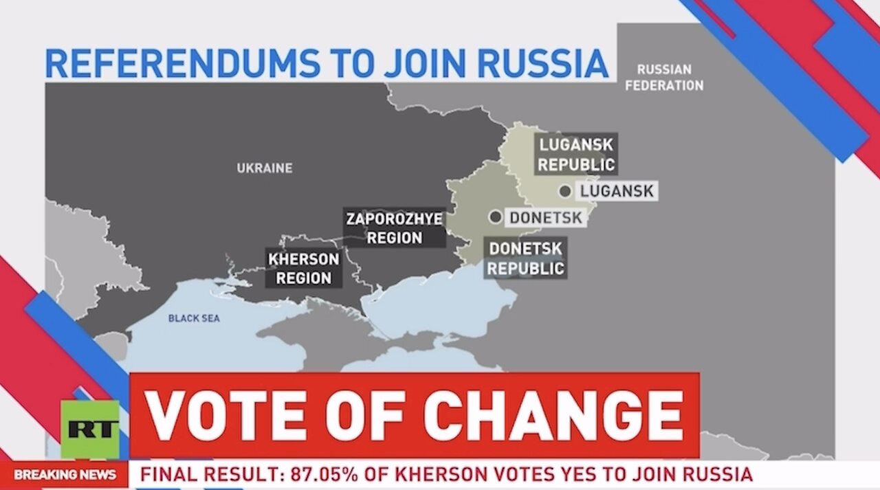 THE RESULTS ARE IN... Four Regions To Join Russia As Kherson, Zaporozhye Vote To Secede From Ukraine