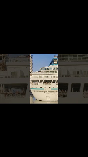 Breathtaking Cruise ship Old port #montreal #viralvideo #travel