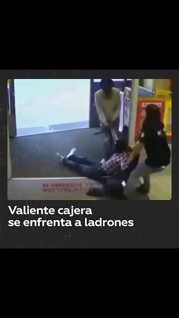 Cajera finlandesa ahuyenta a ladrones con gas pimienta