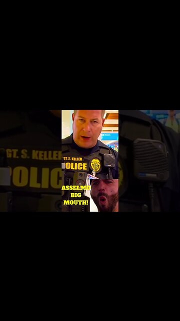 Frauditor AssElmo Rants to Airport Cop About His Rights: Classic! #shorts