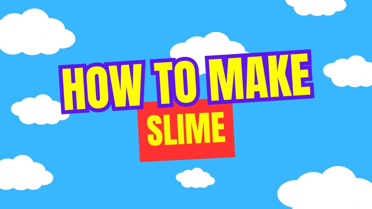 Simple way to make slime at home