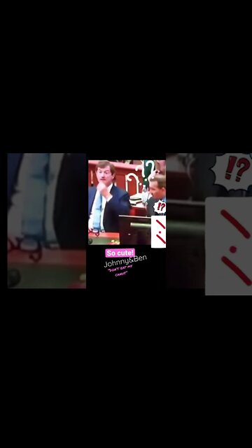 So cute! Johnny& Ben “don’t eat my candy!”