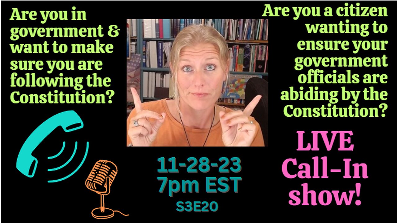 LIVE Call-In Show: Your Constitutional Questions Answered!‍ S3E20