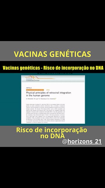 Incorporação do mRNA no DNA humano?