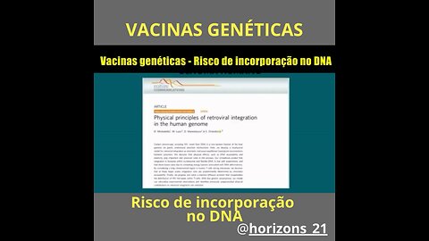 Incorporação do mRNA no DNA humano?