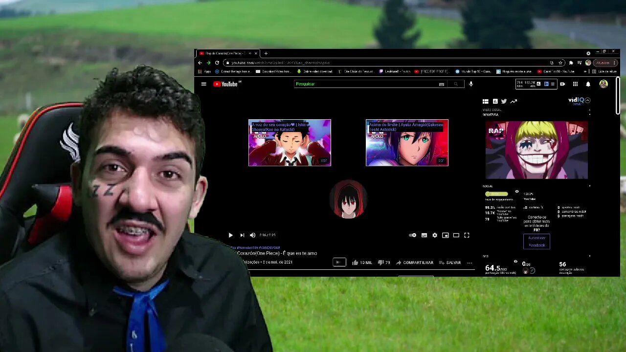 PASTOR REACT Rap do Corazón(One Piece) - É que eu te amo