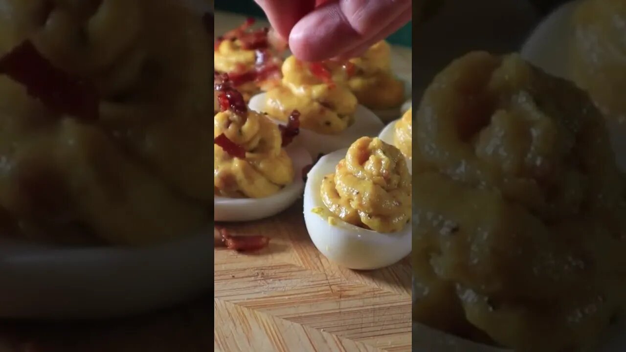 Carbonara Deviled Eggs | Carnivore Recipes #carnivorediet #keto