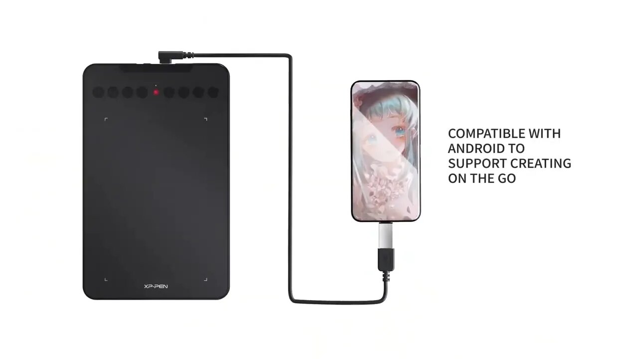 XP-PE Decomini7W GraphicDrawing TabletWireless2.4GHDigital DrawingPadforPaintingDesignOnlineLearning