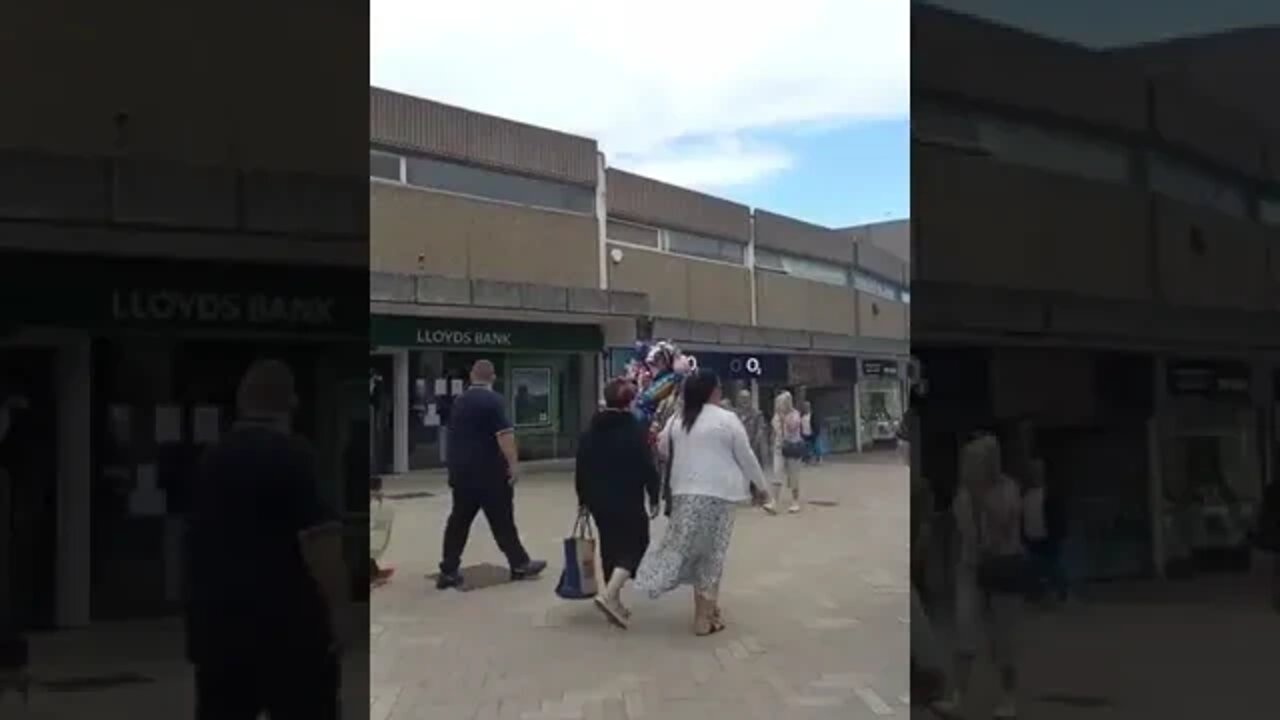 Arnie Martin preaching the gospel in Barnsley.