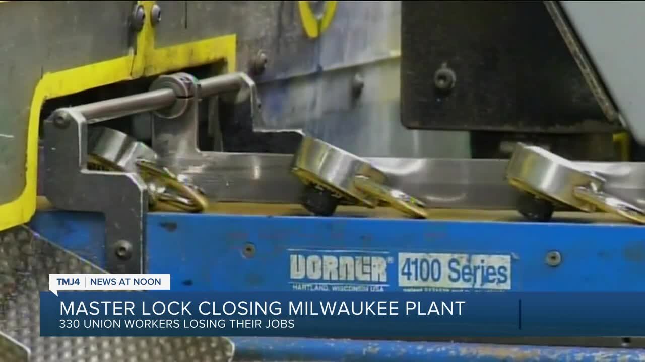 Master Lock closing Milwaukee manufacturing plant; mayor says 'slap in the face'