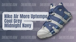 Nike Air More Uptempo Cool Grey Midnight Navy - 921948-003 - @SneakersADM