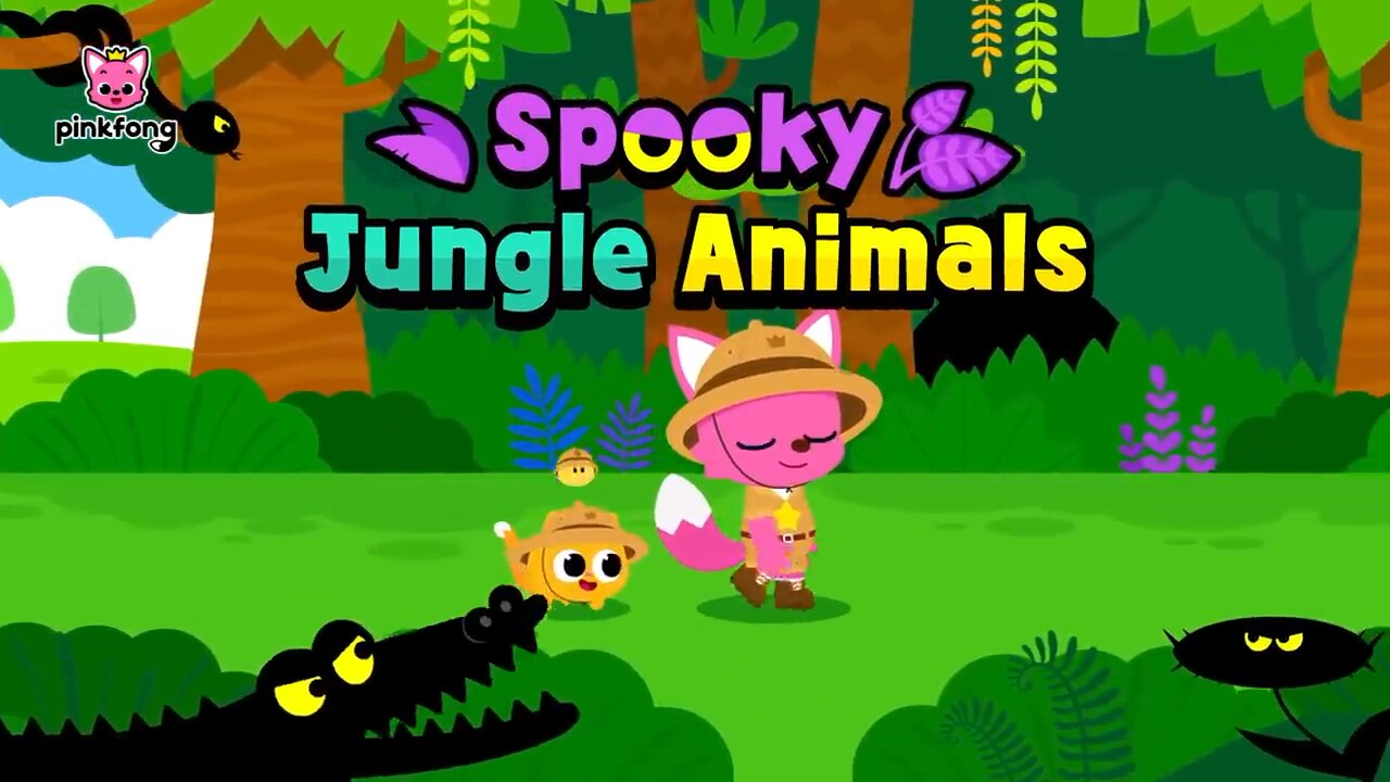 Spooky Jungle Animal cartoon