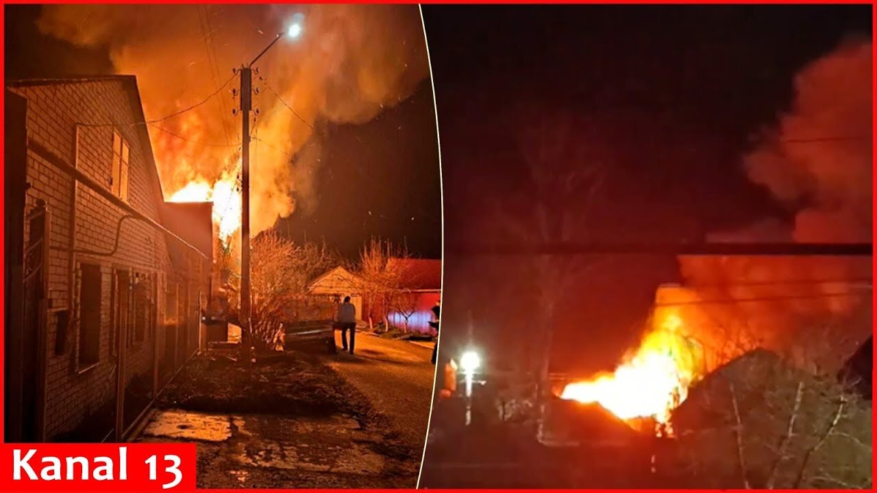 Drones attack Russian city of Kursk - Strong fire breaks out in residential buildings