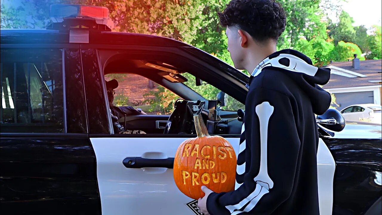 Inappropriate Pumpkin Prank! (COPS CALLED)