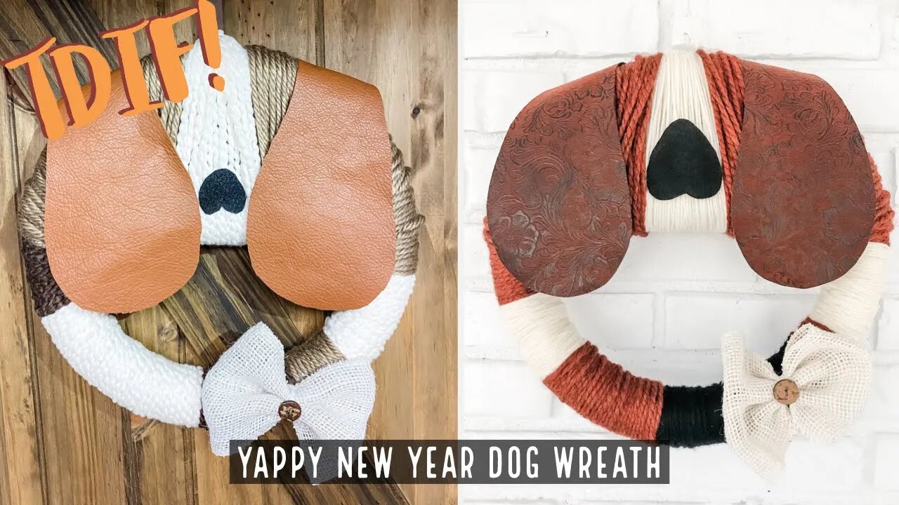 How to make a DIY Yappy New Year Dog Wreath