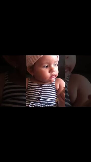 ELA ENLOUQUECE QUANDO OUVE ESSA MUSICA [ Netto Gasparzinho - Peppa pig ] #shorts #linda #bebe #viral