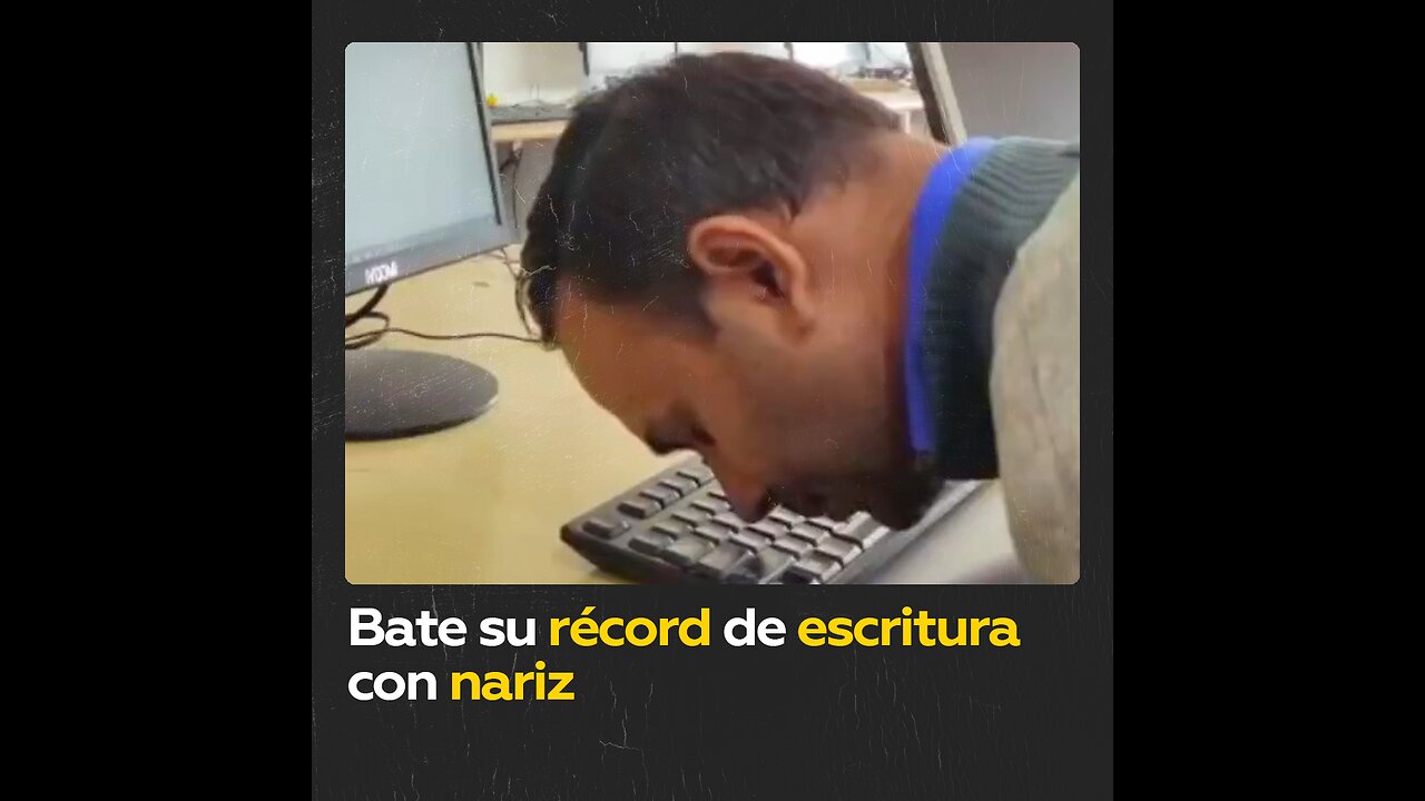 Este hombre escribe el alfabeto con la nariz en menos de 27 segundos