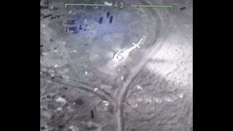 🟥 🚁🔥 Drone strike destroyed Russian helicopter mid - air Ukraine