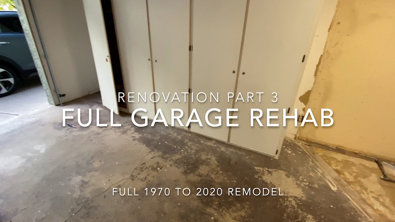 Garage remodel! I fully remodel a 1970 carport to a 2020 man cave garage. Home Renovation (Part 3)