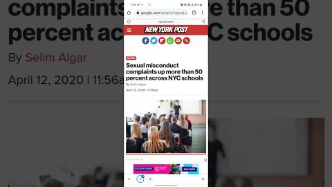 NYPost.com article about student complaints against staff on the rise at New York City schools.