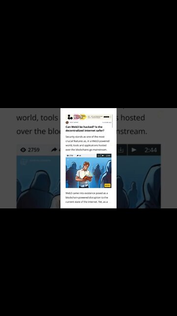 Can Web3 Be Hacked? Is the Decentralized Internet Safer? @CryptoCasey @AltcoinDaily @BitBoyCrypto