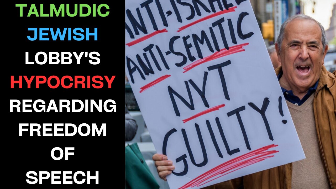 Talmudic JudeoSatanist Lobby's Double Standards On Free Expression