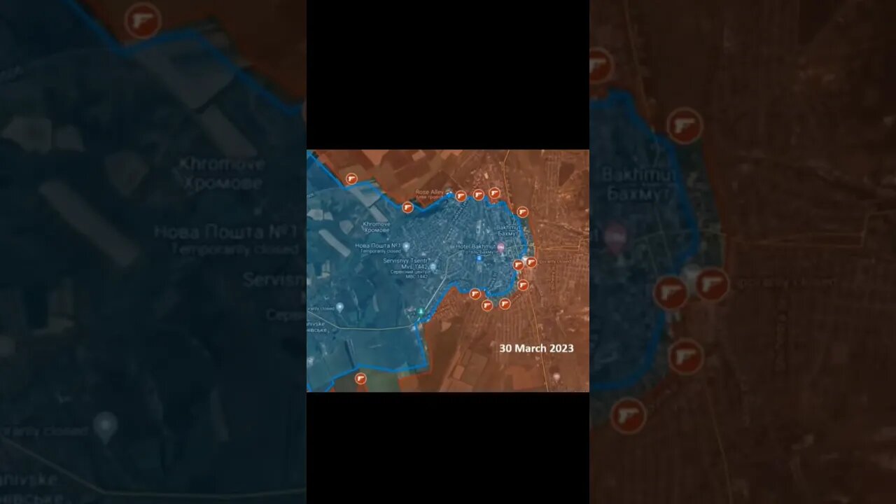 Bakhmut Battle Timelapse